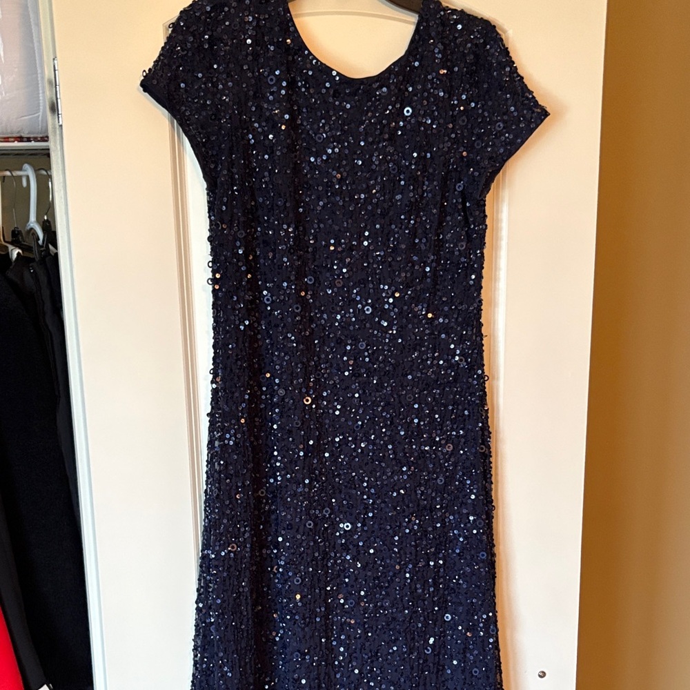 EUC Adrianna Papell Beaded Dress Size 12